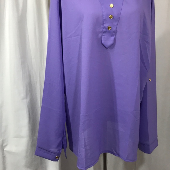 New 2x Long Blouse - Picture 2 of 2